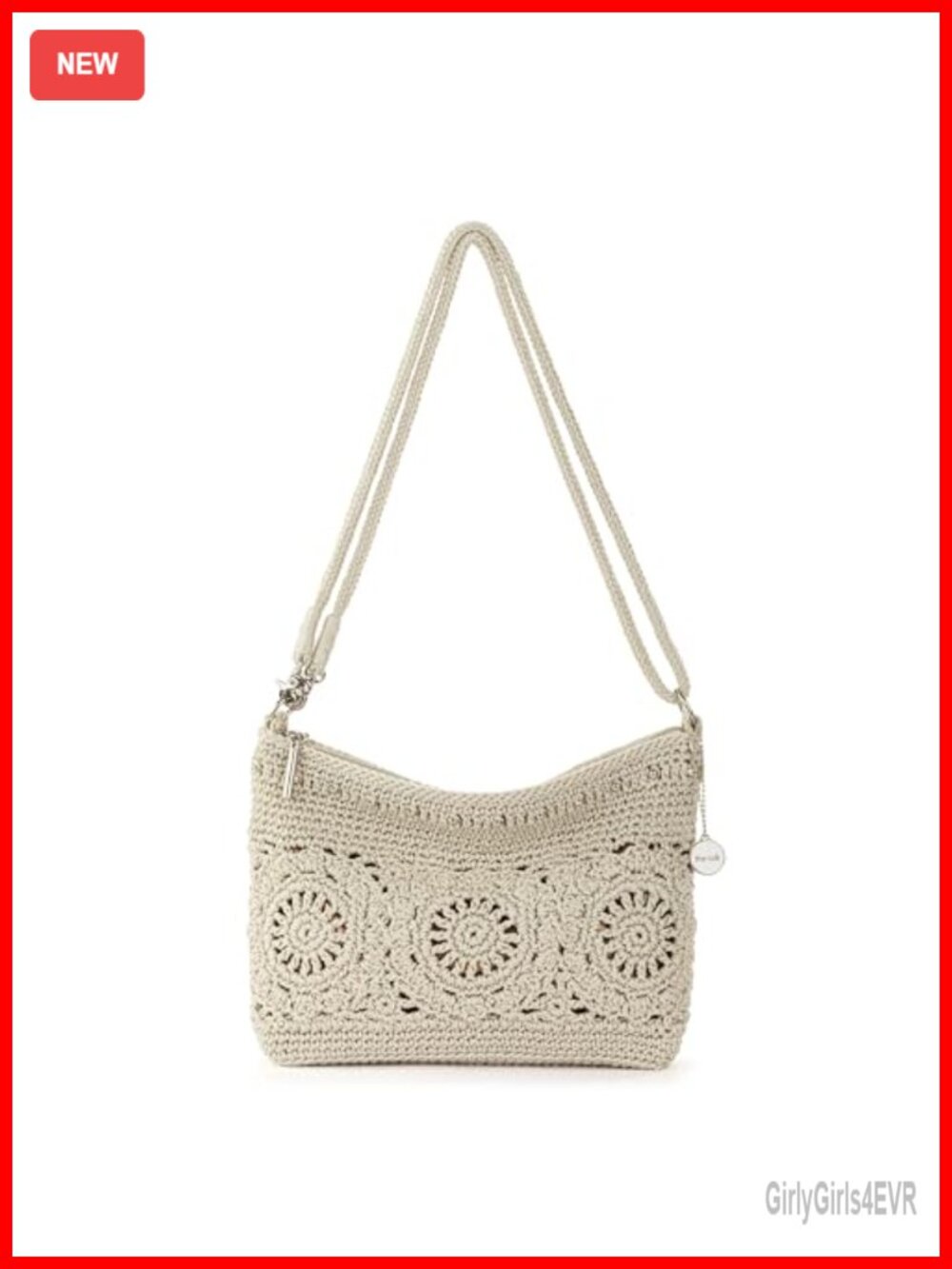 Hand-Crochet Convertible Crossbody Purse 3-in-1 Wristlet Clutch with Detachable - Picture 1 of 6
